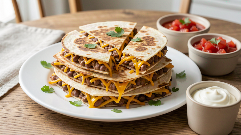 15-Minute Bean and Cheese Quesadillas