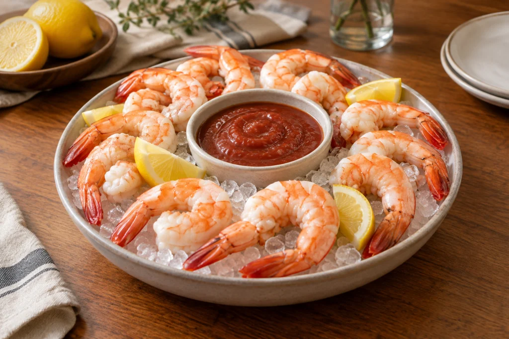 Cocktail de crevettes froides